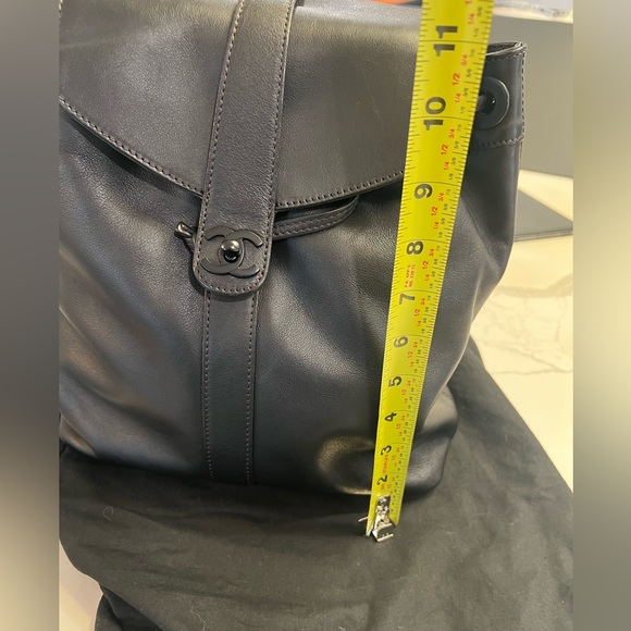💯💎Authentic💎 CHANEL CC Turnlock Lambskin Leather Backpack - Picture 12 of 14
